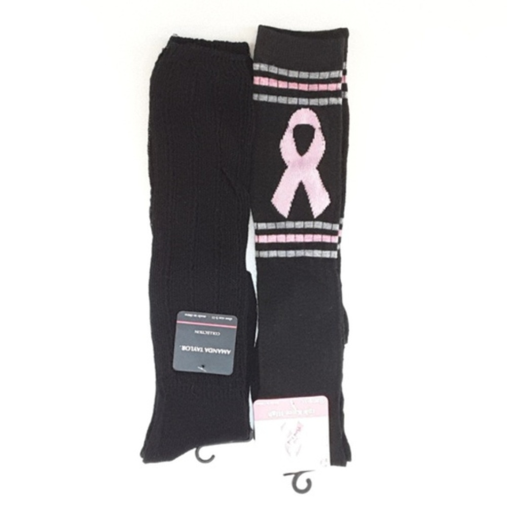 NWT, TWO PAIR KNEE HIGH SOCKS, size 5 - 11